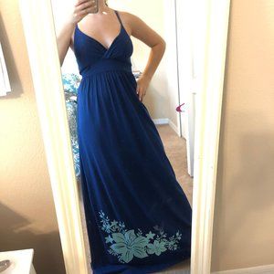 Flower design Maxi Dress